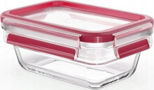 Tefal Tefal MasterSeal N1040510, Box, Rectangular, 0.45 L, Transparent, Red, Glass, 420 °C