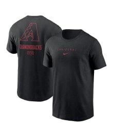 Nike men's Black Arizona Diamondbacks Large Logo Back Stack T-Shirt