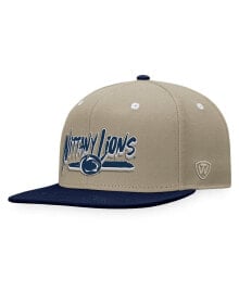 Купить мужские головные уборы Top of the World: Men's Khaki/Navy Penn State Nittany Lions Land Snapback Hat