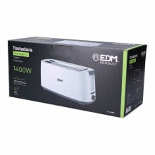 Тостер EDM White Design Двойной слот 1400 W