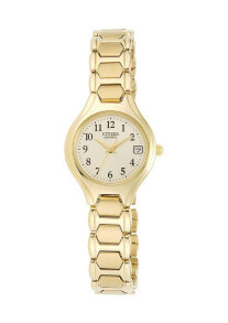 Citizen women's Gold-Tone Stainless Steel Bracelet Watch 23mm EU2252-56P