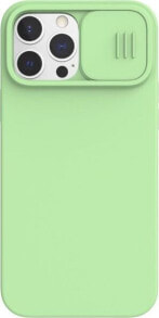 Nillkin Nillkin CamShield Silky Magnetic - Etui Apple iPhone 13 Pro Max z osłoną aparatu (Mint Green)