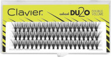 Clavier DU2O Накладные пучковые ресницы Двойной объем 12 мм