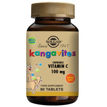 Витамин С solgar Kangavites Жевательный витамин С 100 мг  + железо 90 жевательных таблеток