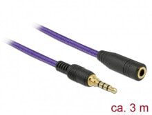 DeLOCK 85625 аудио кабель 3 m 3,5 мм Пурпурный