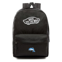 Женский спортивный рюкзак черный с логотипом VANS Realm Backpack Custom Dolphin - VN0A3UI6BLK