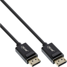 DisplayPort 2.0 cable - 8K4K UHBR - black - gold-plated contacts - 1m - 1 m - DisplayPort - DisplayPort - Male - Male - 7680 x 4320 pixels
