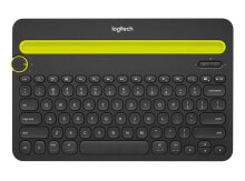 Клавиатуры Logitech K480 клавиатура для мобильного устройства AZERTY Французский Черный, Зеленый Bluetooth 920-006352