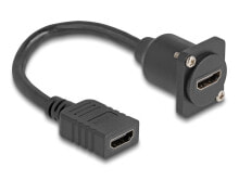 Delock D-Typ Kabel HDMI Buchse> schwarz 20cm - Cable - Digital/Display/Video
