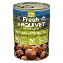 ARQUIVET Fresh iberian pork meatballs wet dog food 400g