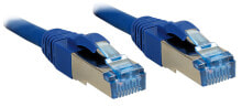 Кабели и разъемы для аудио- и видеотехники Lindy 3m Cat.6A S/FTP сетевой кабель Cat6a S/FTP (S-STP) Синий 47150