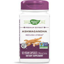 Ашваганда nature&#039;s Way Ashwagandha -- Ашваганда - 500 мг - 60 Веганских капсул