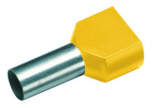 Cimco 182480 - Pin terminal - Copper - Straight - Yellow - Tin-plated copper - Polypropylene (PP)