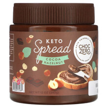 ChocZero, Keto Spread, темный какао и лесной орех, 340 г (12 унций)