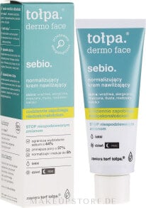 Normalisierende und mattierende Gesichtscreme für unvollkommene Haut - Tolpa Dermo Sebio Face Cream