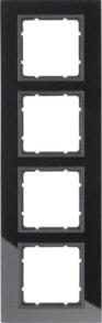 Умные розетки, выключатели и рамки berker 4-way frame B.7 anthracite glass (10146616)
