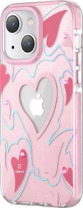 Kingxbar Kingxbar Heart Star Series etui iPhone 14 Plus etui w gwiazdki pink heart