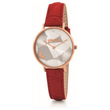 Женские наручные часы женские наручные часы с красным кожаным ремешком Folli Follie WF19R016SSW-RE ( 32 mm)