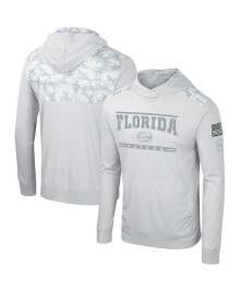Купить мужские футболки и майки Colosseum: Men's Gray Florida Gators OHT Military-Inspired Appreciation Long Sleeve Hoodie T-shirt