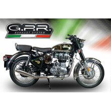 GPR EXHAUST SYSTEMS Deeptone Inox Royal Enfield Continental GT 535 2014-2016 Round not homologated slip on muffler