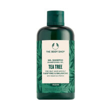 Шампуни для волос The Body Shop Purifying & Balancing Tea Tree Gel Shampoo  Очищающий и балансирующий гель-шампунь с маслом чайного дерева для жирной кожи головы 250 мл