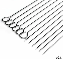 Barbecue Skewer Set Algon Metal 27 cm 6 Pieces (24 Units)