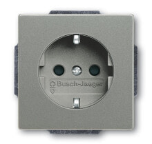 Умные розетки, выключатели и рамки busch-Jaeger 2011-0-3875 розетка CEE 7/3 Серый