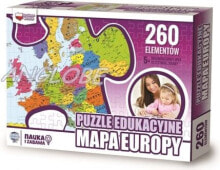 Купить пазлы для детей ZACHEM: Zachem Puzzle Edukacyjne 260 elementów. Mapa Europy (ZACH0064)