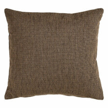 Cushion Polyester Cotton Brown 45 x 45 cm