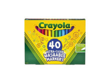 Crayola Marker,Fine,Wshble,40,Ast 587861