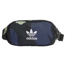 Мужские поясные сумки Мужская поясная сумка текстильная синяя спортивная ADIDAS ORIGINALS Graphics Waist Pack