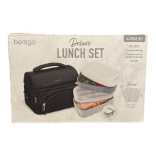 Bentgo 4-Piece Deluxe Set With Insulated Lunch Bag, Ice Packs & Bento Classic