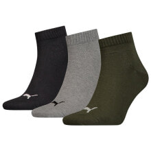 PUMA Plain Quarter short socks 3 pairs