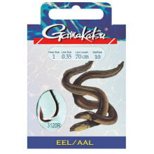 Грузила, крючки, джиг-головки для рыбалки gAMAKATSU Booklet Eel 3120N Tied Hook 0.400 mm