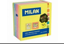 Канцелярские наборы для школы milan Neon notes 76x76mm