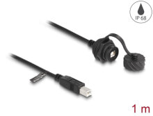 Kabel USB 2.0 Typ-B Stecker zu 2.0 Buchse zum Einbau mit