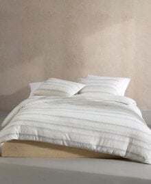 Calvin Klein strie Stripe 3 Piece Comforter Set, Queen