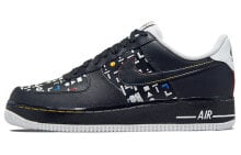 Nike Air Force 1 Low Hangeul Day 经典休闲 低帮 板鞋 男款 黑色 韩文日 / Кроссовки Nike Air Force 1 Low Hangeul Day DO2704-010