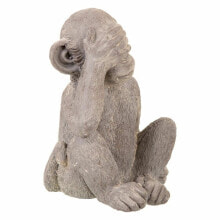 Decorative Figure Alexandra House Living Grey Polyresin Monkey 26 x 40 x 34 cm