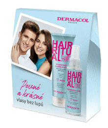 Шампуни для волос dermacol Hair Ritual Gift Set Набор: Регенерирующий шампунь против перхоти 250 мл + Сыворотка против выпадения волос 100 мл