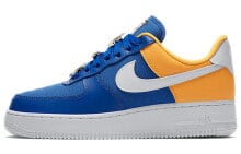 Nike Air Force 1 Low 复古休闲 低帮 板鞋 女款 蓝黄 / Кроссовки Nike Air Force 1 Low AA0287-401