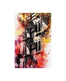 Trademark Global philippe Hugonnard NYC Watercolor Collection - Stairs Shadows Canvas Art - 15.5