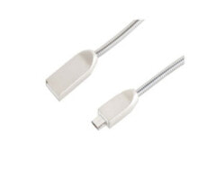 shiverpeaks BS14-11020 USB кабель 1,2 m 2.0 USB A Micro-USB A Серебристый