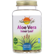 Алоэ вера Nature's Life Aloe Vera Innerleaf  Растительный экстракт из листьев алоэ вера 100 растительных таблеток