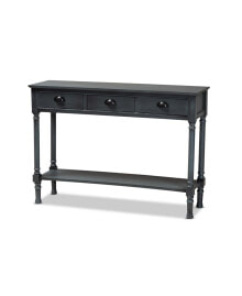 Baxton Studio garvey French Provincial Finished Wood 3-Drawer Entryway Console Table