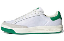 Кеды adidas Originals Rod Laver классические бело-серо-зеленые купить онлайн