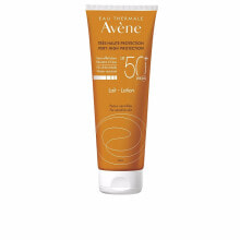 Avene Sun Care Water-resistant Lotion SPF50+  Водостойкий солнцезащитный лосьон для чувствительной кожи 250 мл