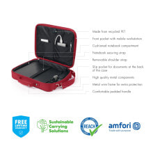 Мужские сумки для ноутбуков dicota Eco Multi BASE сумка для ноутбука 43,9 cm (17.3&quot;) Портфель Красный D30917-RPET
