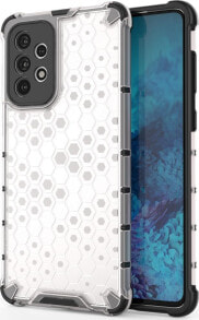 Hurtel ETUI Honeycomb etui pancerny pokrowiec z żelową ramką Samsung Galaxy A73 przezroczysty CASE