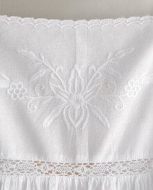 Floral embroidery nightdress